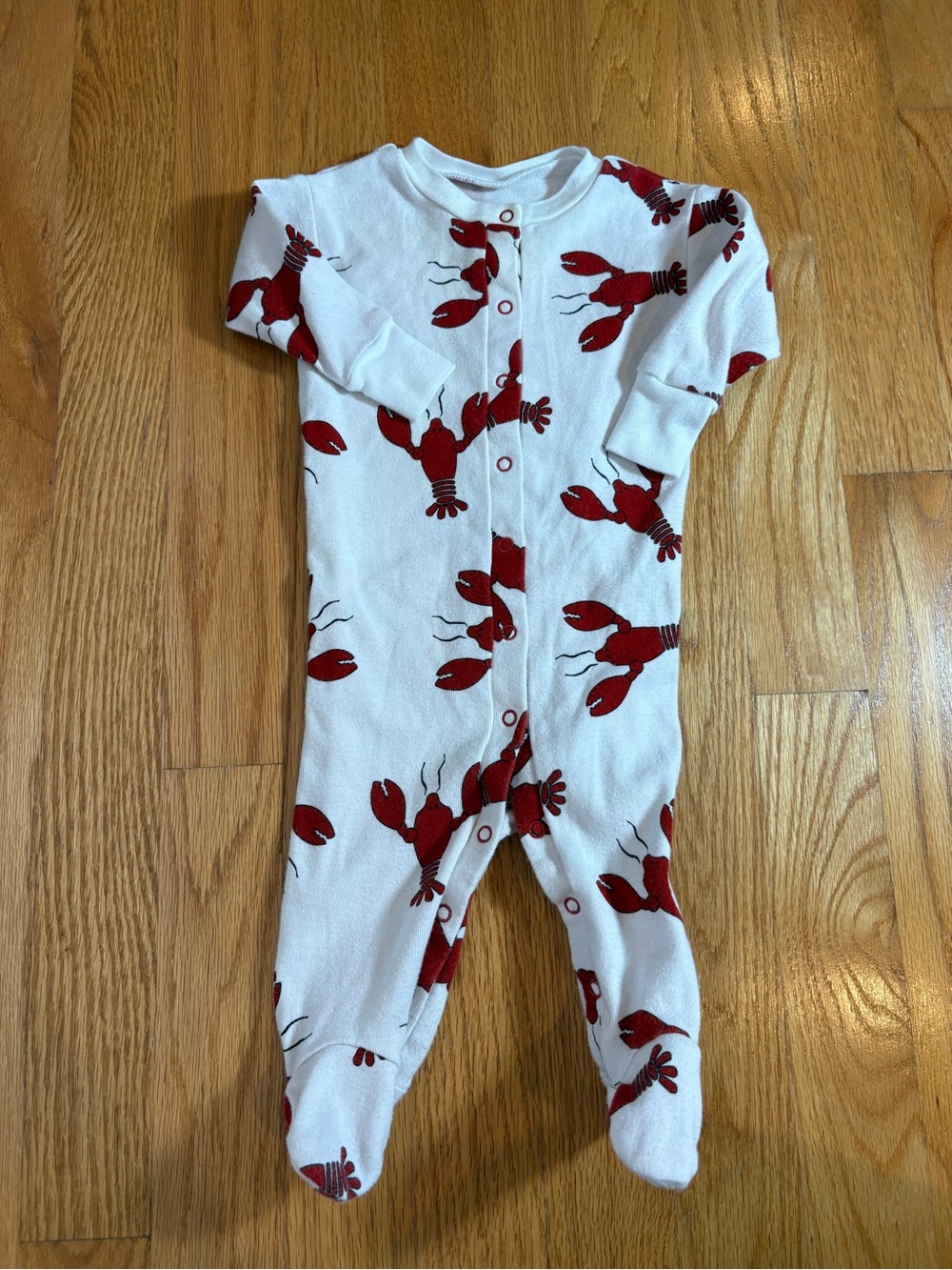 Organic cotton New Jammies Lobster One Piece Pajamas - 3 mos